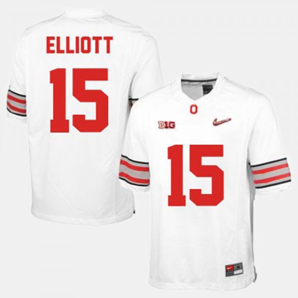 Ohio State Buckeyes Ezekiel Elliott Men's #15 White College Football Jersey 2404FIOD8